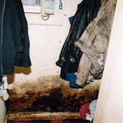 Cloakroom after demolition today 2011