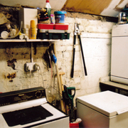 Inside shed showing appliances