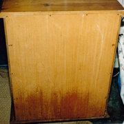 Mould damage to bedroom furniture